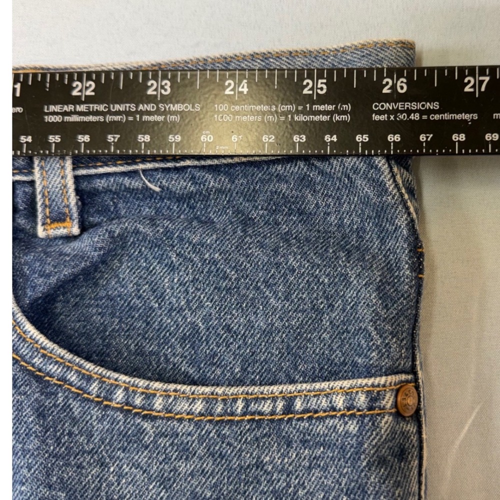 VTG Levis 550 Relaxed Fit Jeans Mens 54x30 Blue Denim Orange Tab Vintage 5-Pockt - Picture 11 of 16